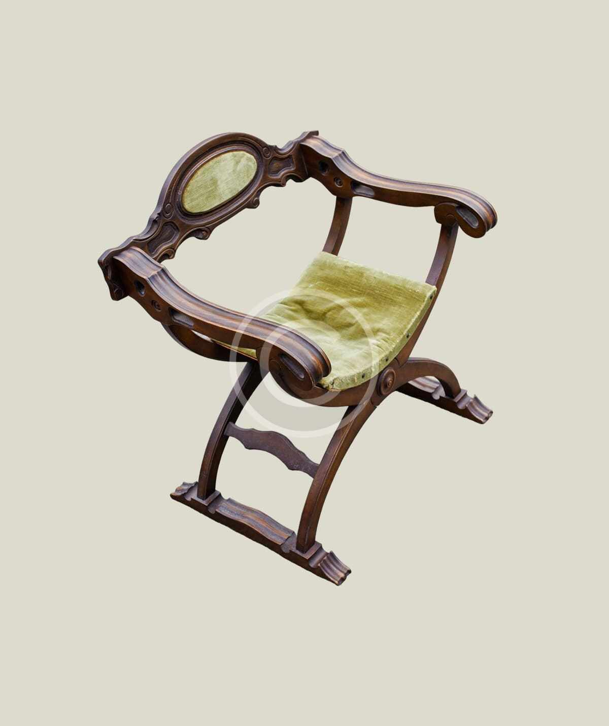 Antique-style wooden chair - 이미지 2